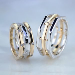 Alianças de casamento de grife