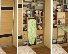 How to hide an ironing board in a closet