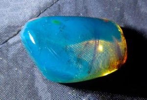 Blue amber - properties