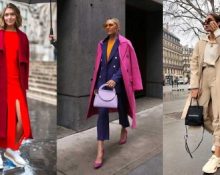 Fashionable coat silhouettes