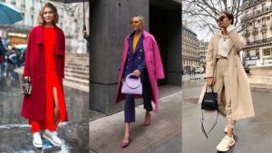 Fashionable coat silhouettes