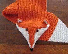 Crochet fox scarf