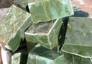 Varieties of the mineral jade