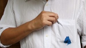 Tinta de ploma a la roba