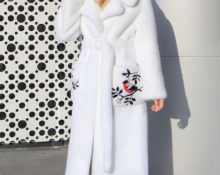 White rabbit fur coats