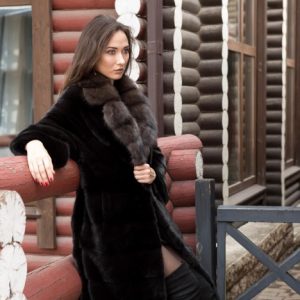 Mouton fur coats